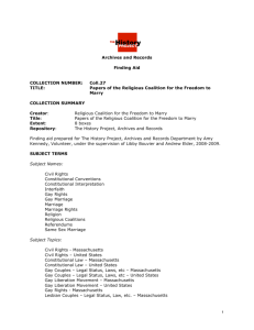 Religious Coalition for the Freedom to Marry