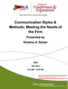 Communication Styles & Methods