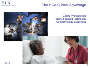 The HCA Clinical Advantage