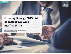 2015 Fastest Growing Staffing Firms FINAL