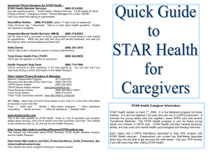 DFPS_Quick Guide to STAR Health 5 11 10