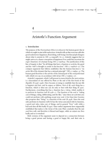 4 Aristotle's Function Argument