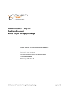 Community Trust Company Registered Account Arm's Length
