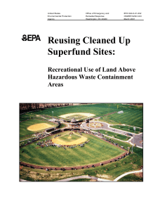 Reusing Cleaned Up Superfund Sites: Recreational Use of - CLU-IN