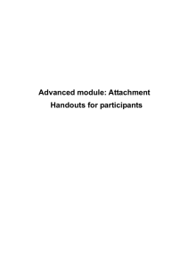 Attachment module: Handouts