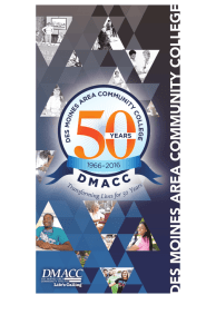 50th Anniversary Brochure - Des Moines Area Community College