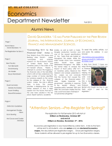 Fall 2015 Newsletter