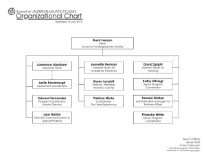 Organizational Chart - The University of Texas at Austin