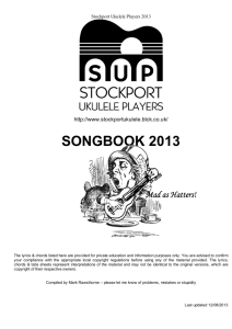 SUP Songbook 2013