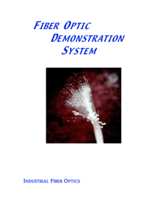 fiber optic demonstration system