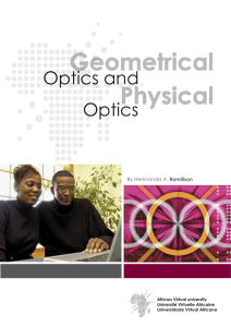 Geometrical Opt ical Optics - Readings - OER@AVU