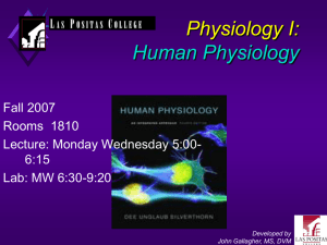 Physiology I: Human Physiology