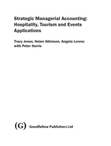 Strategic Managerial Accounting: Hospitality, Tourism and Events