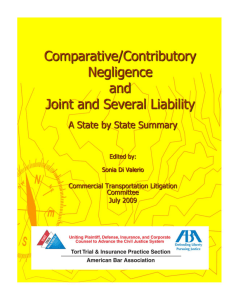A Summary of the Laws on Comparative/Contributory Negligence