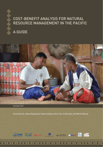 cost-benefit analysis for natural resource management in the pacific