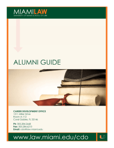 Alumni Career Guide - University of Miami