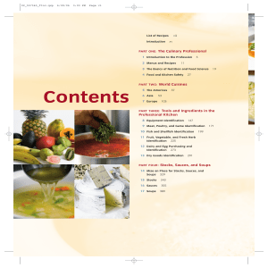 Contents - The Chef In You