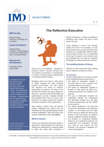 The Reflective Executive