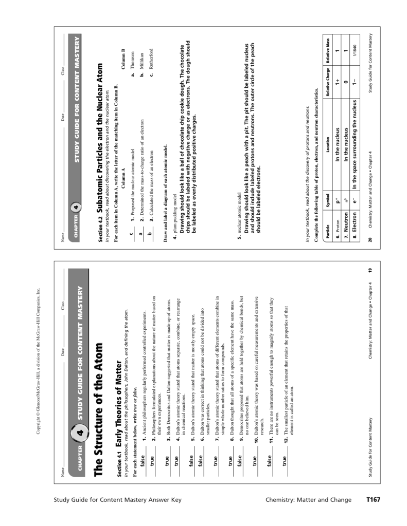 Chemistry Matter And Change Chapter 4 Study Guide Answers Study Poster Chemistry Matter And Change Chapter 4 Study Guide Answers Study Poster
