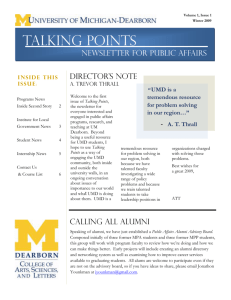 talking points - University of Michigan