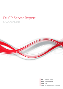 DHCP Server Report - CENTREL Solutions