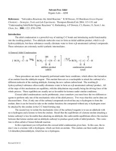 Solvent-free aldol - Truman Chemistry Lab Page