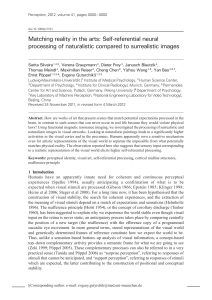 Matching reality in the arts: Self-referential neural processing of