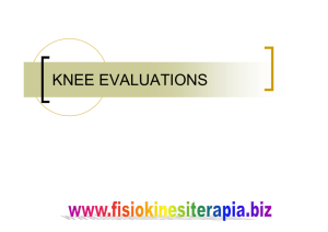knee evaluations - Fisiokinesiterapia