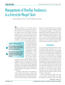 Management of Patellar Tendinosis in a Freestyle