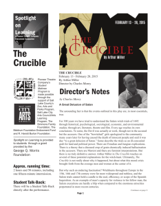 The Crucible - Pioneer Theatre Company