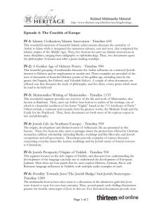 Episode 4: The Crucible of Europe IV-1: Islamic Civilization/Islamic