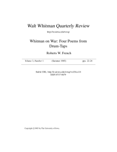 Full text available - The Walt Whitman Archive