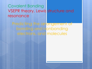 VSEPR theory, Lewis structure and resonance