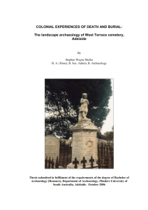 Colonial Experiences of Death and Burial: The Landscape