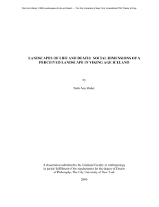 landscapes of life and death: social dimensions of a