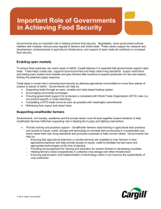 Important Role of Governments in Achieving Food Security