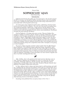 sophocles' ajax - Wilderness House Literary Review