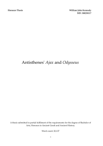 Antisthenes' Ajax and Odysseus