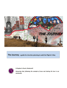 The Journey: a guide for churches planning to walk the Pilgrim's Way