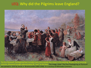 LEQ: Why did the Pilgrims leave England?