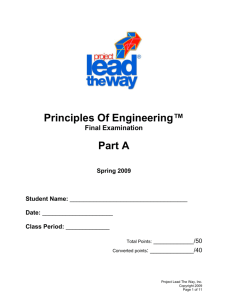 Principles Of Engineering™ Part A
