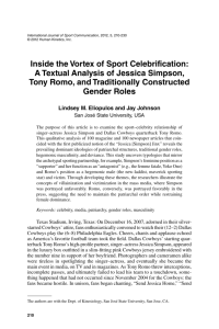 Inside the Vortex of Sport Celebrification: A Textual