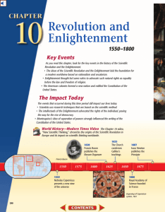 Chapter 10: Revolution and Enlightenment, 1550-1800