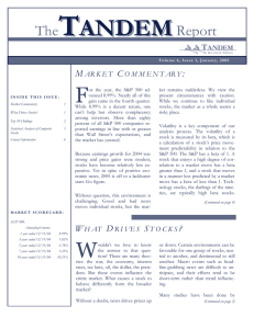 Volume 6, Issue 1. January, 2005