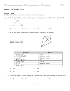 Geometry Eoc Practice Test #4