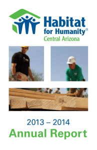 Annual Report - Habitat for Humanity Central Arizona