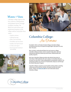 An Overview - Columbia College