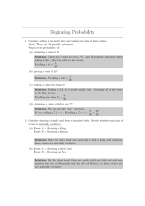 Beginning Probability (4.1&4.3)