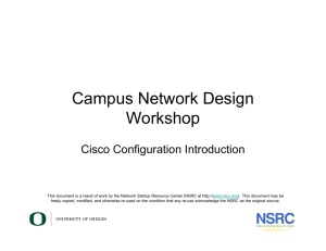 Campus Network Design Workshop