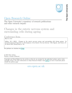 Open Research Online Changes in the enteric nervous system and